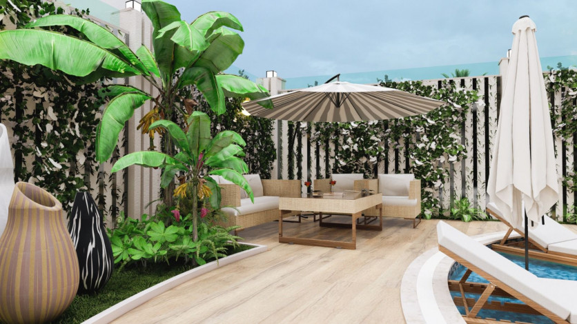 Новый проект в самом сердце Аланьи рядом с пляжем Клеопатра, 56 – 100 м2 - Ракурс 15