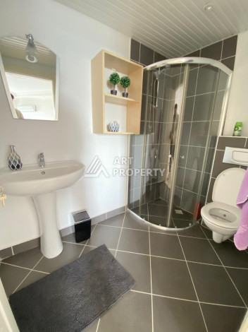 Апартаменты с видом на море планировки 2+1 в районе Тосмур, 115м2 - Ракурс 13