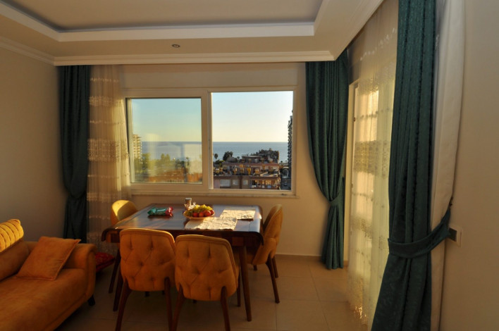 Квартира 1+1 с видом на море в Махмутларе, 65 м2 - Ракурс 2