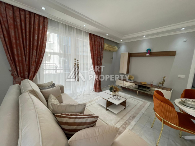 Апартаменты со стильным ремонтом и мебелью в районе Оба планировки 2+1, 110м2 - Ракурс 4