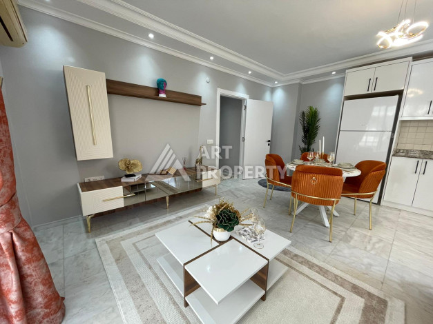 Апартаменты со стильным ремонтом и мебелью в районе Оба планировки 2+1, 110м2 - Ракурс 6