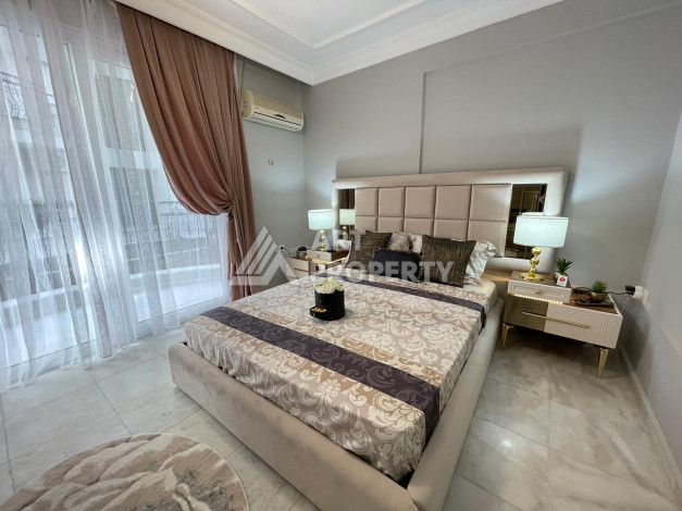 Апартаменты со стильным ремонтом и мебелью в районе Оба планировки 2+1, 110м2 - Ракурс 9