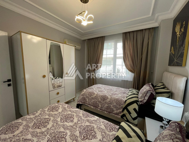 Апартаменты со стильным ремонтом и мебелью в районе Оба планировки 2+1, 110м2 - Ракурс 15