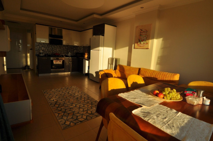 Квартира 1+1 с видом на море в Махмутларе, 65 м2 - Ракурс 8