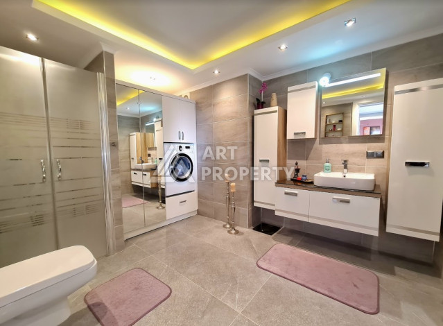 Дуплекс с большой террасой планировки 3+1 в районе Оба, 180м2 - Ракурс 13