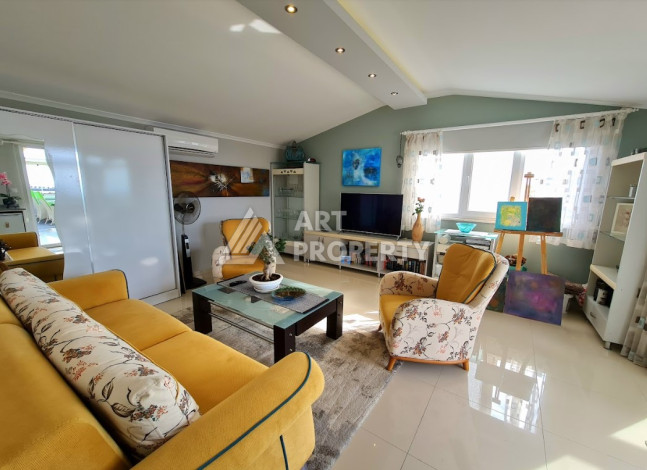 Дуплекс с большой террасой планировки 3+1 в районе Оба, 180м2 - Ракурс 14