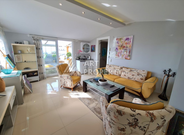 Дуплекс с большой террасой планировки 3+1 в районе Оба, 180м2 - Ракурс 15