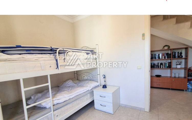 Двухуровневая квартира с мебелью и бытовой техникой в районе Оба, планировка 3+1, 125м2 - Ракурс 17