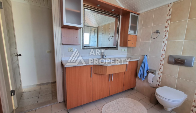 Двухуровневая квартира с мебелью и бытовой техникой в районе Оба, планировка 3+1, 125м2 - Ракурс 18