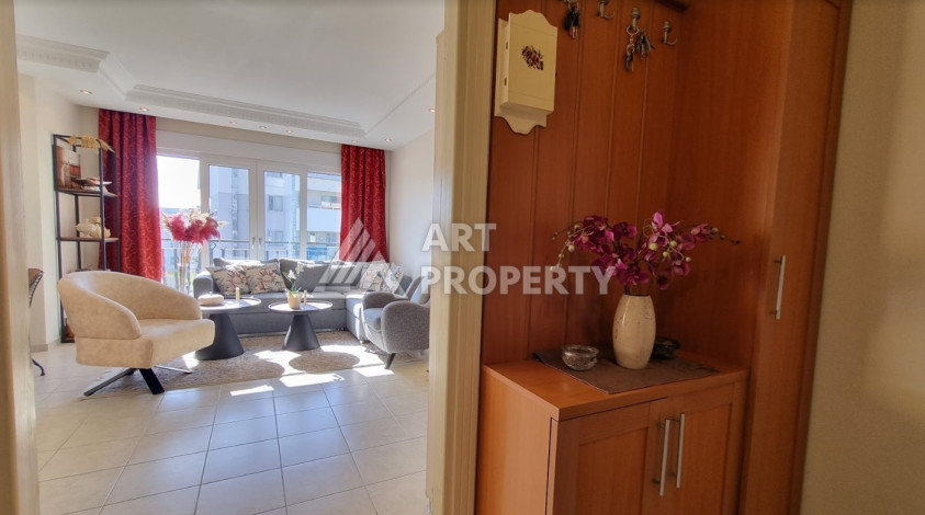 Двухуровневая квартира с мебелью и бытовой техникой в районе Оба, планировка 3+1, 125м2 - Ракурс 20