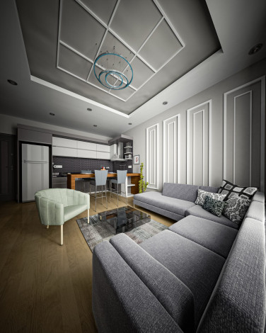 Новый жилой комплекс в Махмутлар со своим собственным пляжем, 60-110 м2 - Ракурс 10