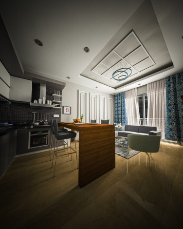 Новый жилой комплекс в Махмутлар со своим собственным пляжем, 60-110 м2 - Ракурс 11