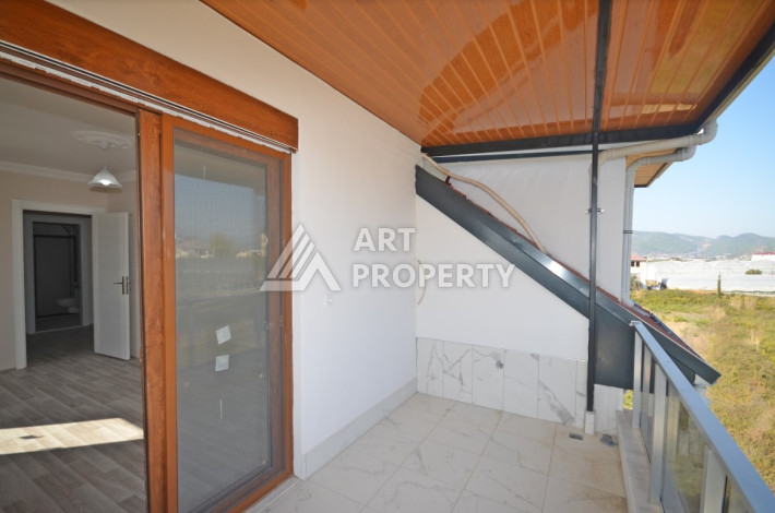 Дуплекс с потрясающим видом на горы планировки 2+1 в Газипаше, 95м2 - Ракурс 11