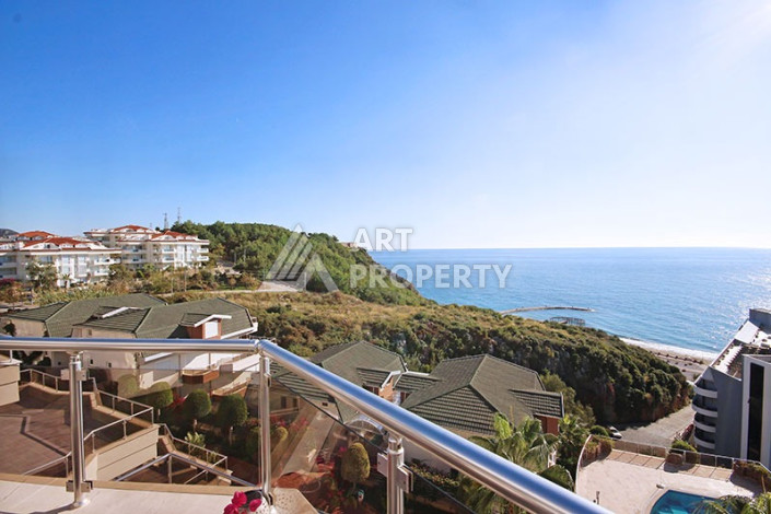 Невероятный дуплекс с видом на Средиземное море планировки 4+1 с хамамом в районе Конаклы, 300м2 - Ракурс 4