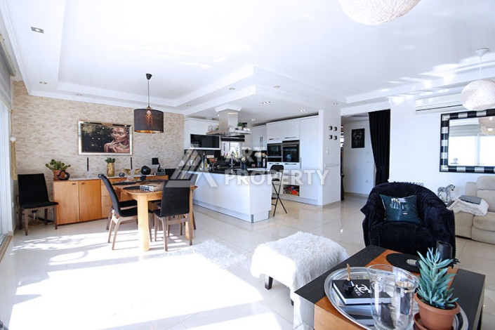 Невероятный дуплекс с видом на Средиземное море планировки 4+1 с хамамом в районе Конаклы, 300м2 - Ракурс 7