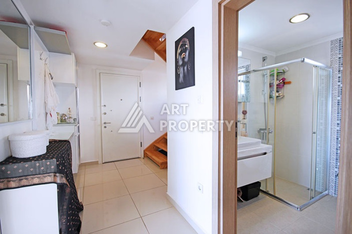 Невероятный дуплекс с видом на Средиземное море планировки 4+1 с хамамом в районе Конаклы, 300м2 - Ракурс 27