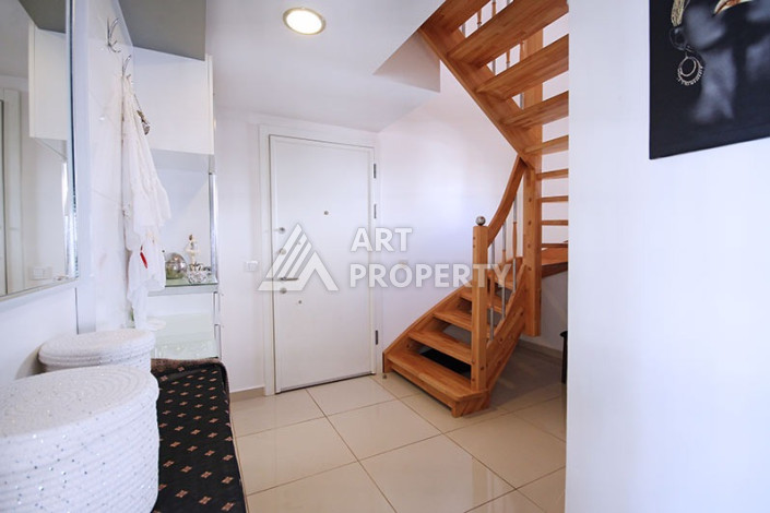 Невероятный дуплекс с видом на Средиземное море планировки 4+1 с хамамом в районе Конаклы, 300м2 - Ракурс 29