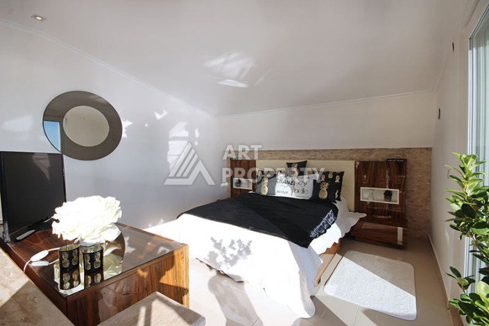 Невероятный дуплекс с видом на Средиземное море планировки 4+1 с хамамом в районе Конаклы, 300м2 - Ракурс 41