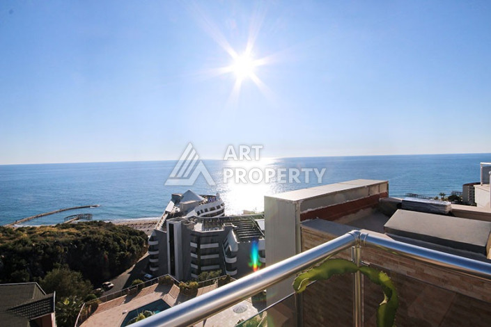 Невероятный дуплекс с видом на Средиземное море планировки 4+1 с хамамом в районе Конаклы, 300м2 - Ракурс 45