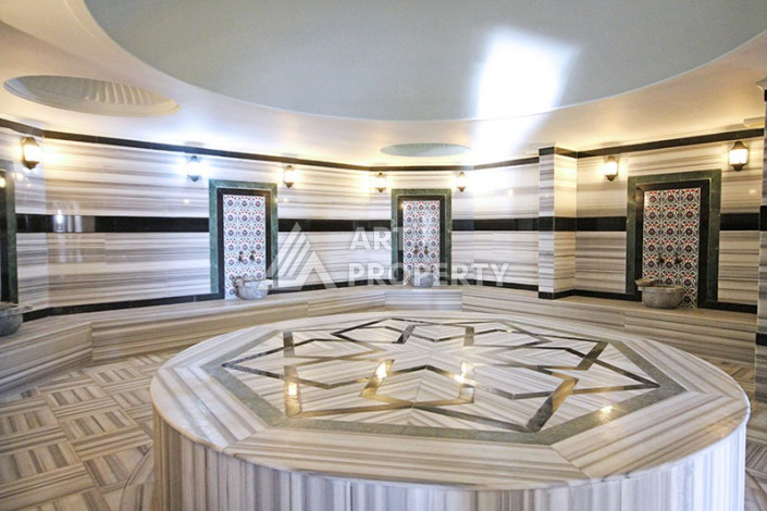 Невероятный дуплекс с видом на Средиземное море планировки 4+1 с хамамом в районе Конаклы, 300м2 - Ракурс 50