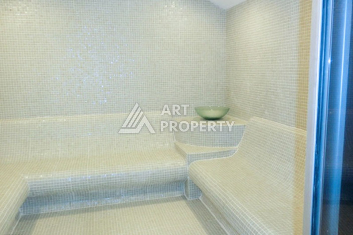 Невероятный дуплекс с видом на Средиземное море планировки 4+1 с хамамом в районе Конаклы, 300м2 - Ракурс 52