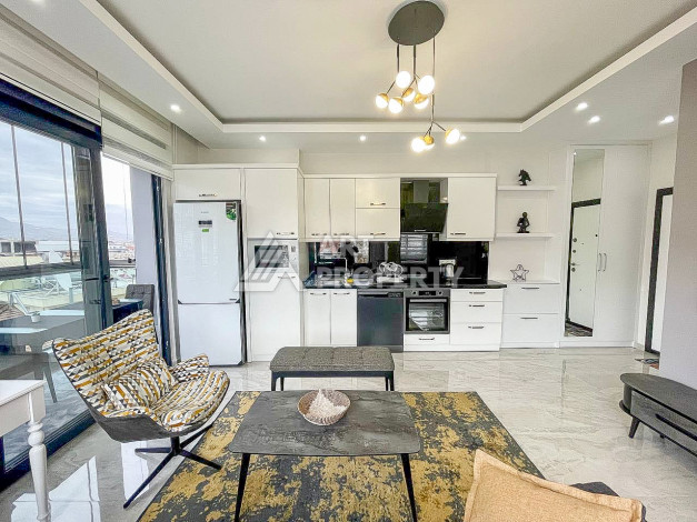 Стильные апартаменты с видом на смотровую площадку I love Alanya планировки 1+1, 56м2 - Ракурс 6