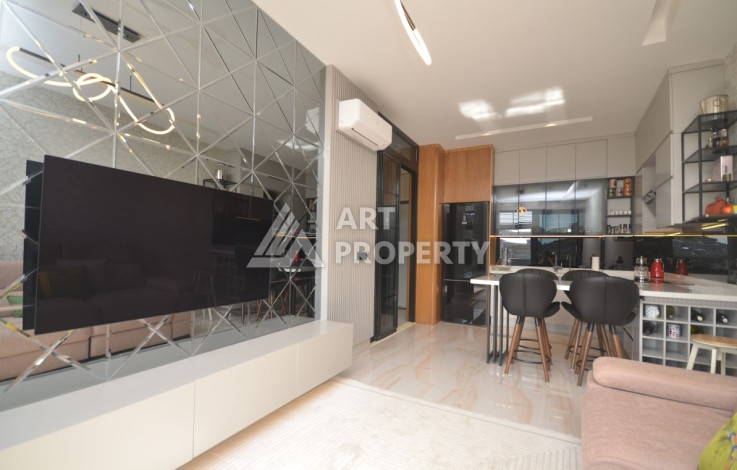 Апартаменты в комплексе класса люкс планировки 1+1 в районе Каргыджак, 62м2 - Ракурс 11