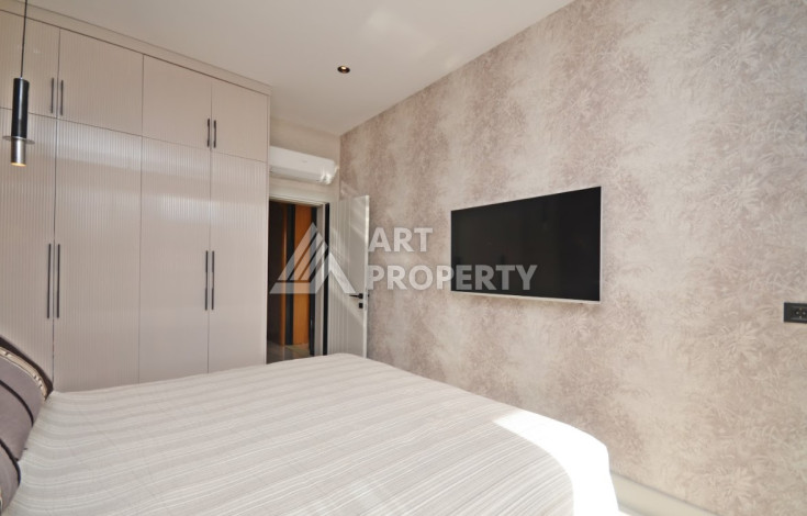 Апартаменты в комплексе класса люкс планировки 1+1 в районе Каргыджак, 62м2 - Ракурс 13