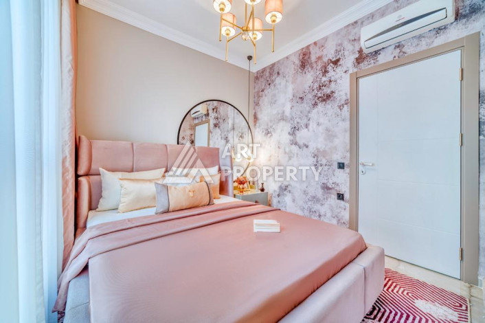 Шикарные апартаменты планировки 1+1 в районе Махмутлар, 55м2 - Ракурс 7