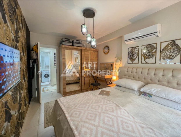 Меблированные апартаменты планировки 1+1 в районе Махмутлар, 65м2 - Ракурс 5