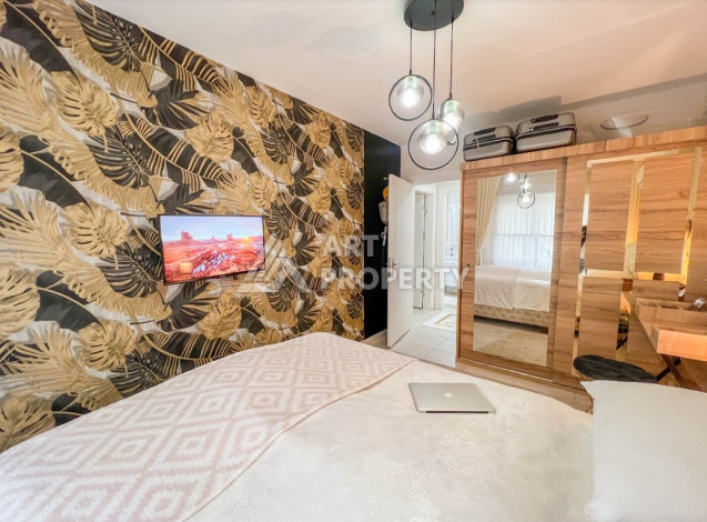 Меблированные апартаменты планировки 1+1 в районе Махмутлар, 65м2 - Ракурс 8