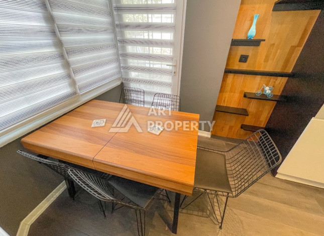 Квартира с дизайнерским ремонтом планировки 2+1 в Алании, 120м2 - Ракурс 20