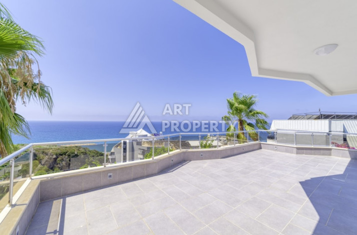 Потрясающая квартира с видом на море планировки 2+1 в районе Конаклы, 120м2 - Ракурс 2