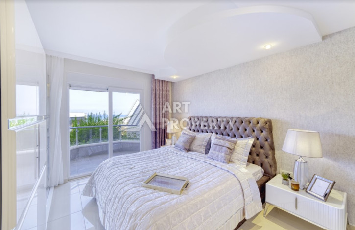 Потрясающая квартира с видом на море планировки 2+1 в районе Конаклы, 120м2 - Ракурс 13