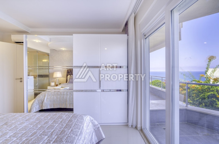 Потрясающая квартира с видом на море планировки 2+1 в районе Конаклы, 120м2 - Ракурс 14