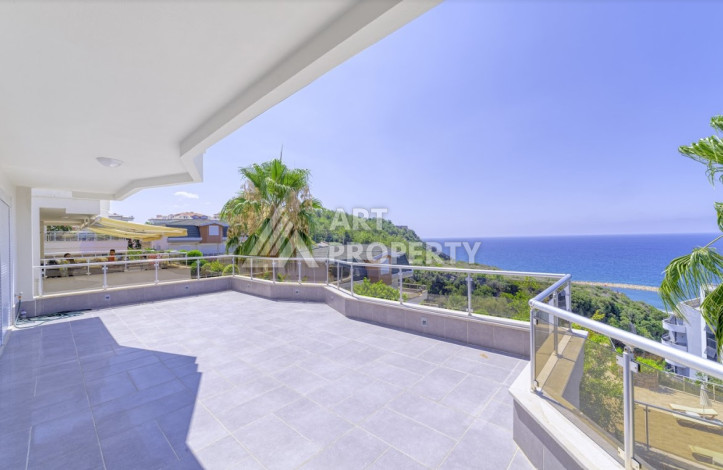 Потрясающая квартира с видом на море планировки 2+1 в районе Конаклы, 120м2 - Ракурс 17