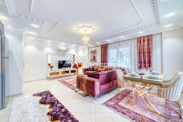 Шикарная меблированная квартира 2+1, 110м2, всего в 300 метрах от моря, в районе Махмутлар - Ракурс 2