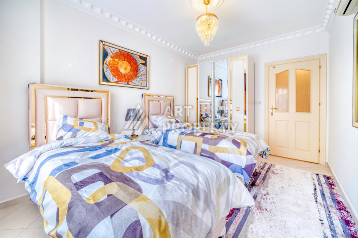 Шикарная меблированная квартира 2+1, 110м2, всего в 300 метрах от моря, в районе Махмутлар - Ракурс 6