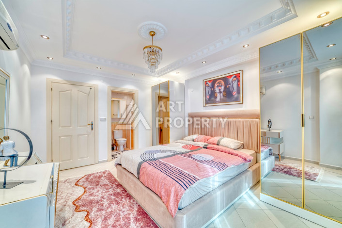 Шикарная меблированная квартира 2+1, 110м2, всего в 300 метрах от моря, в районе Махмутлар - Ракурс 8