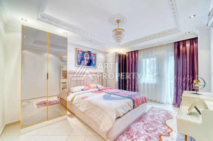 Шикарная меблированная квартира 2+1, 110м2, всего в 300 метрах от моря, в районе Махмутлар - Ракурс 9