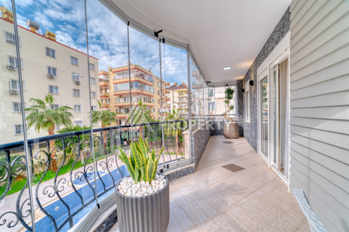 Шикарная меблированная квартира 2+1, 110м2, всего в 300 метрах от моря, в районе Махмутлар - Ракурс 12