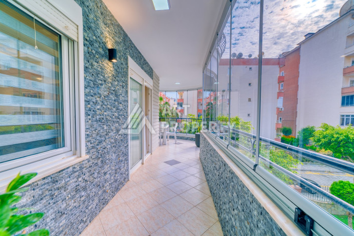 Шикарная меблированная квартира 2+1, 110м2, всего в 300 метрах от моря, в районе Махмутлар - Ракурс 14