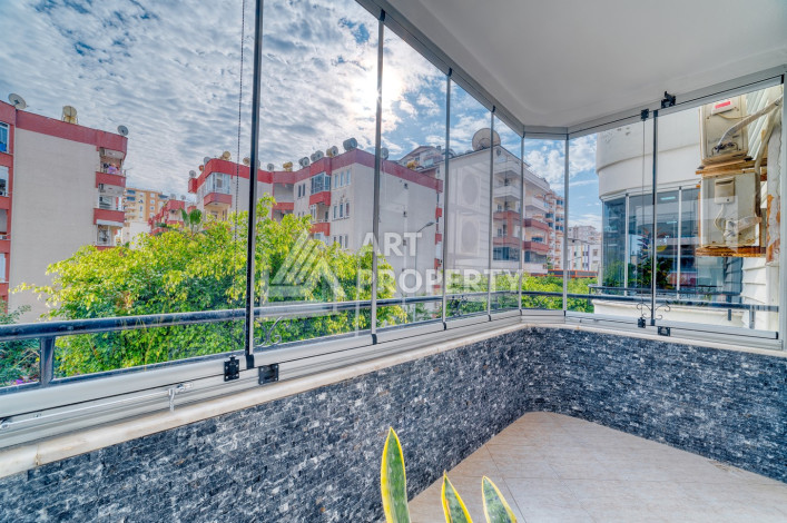 Шикарная меблированная квартира 2+1, 110м2, всего в 300 метрах от моря, в районе Махмутлар - Ракурс 16