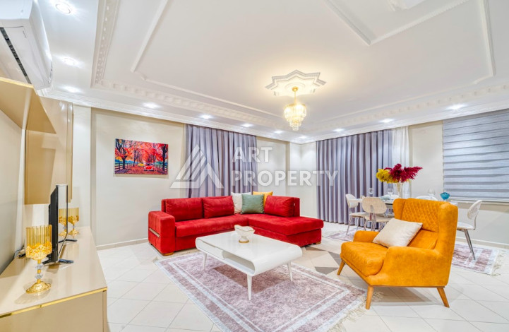 Квартира с шикарным видом планировки 2+1 в районе Махмутлар, 110м2 - Ракурс 4