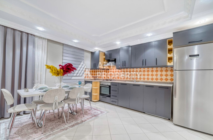 Квартира с шикарным видом планировки 2+1 в районе Махмутлар, 110м2 - Ракурс 7