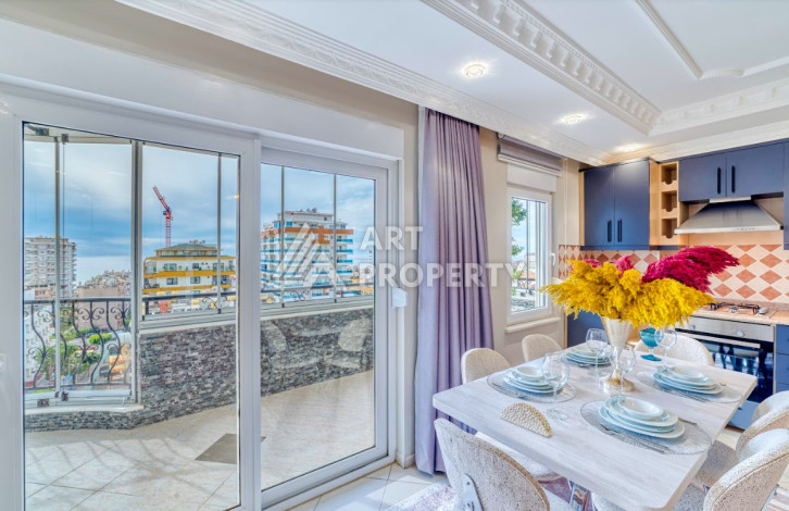 Квартира с шикарным видом планировки 2+1 в районе Махмутлар, 110м2 - Ракурс 10