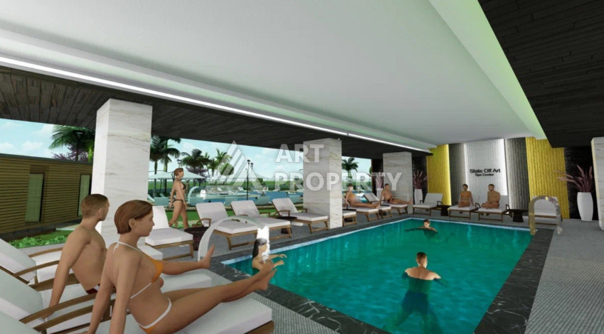 Апартаменты в роскошном комплексе с богатой инфраструктурой планировки 2+1, 80м2 - Ракурс 7