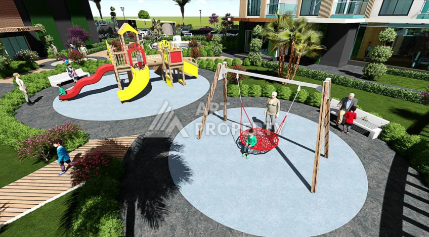 Апартаменты в роскошном комплексе с богатой инфраструктурой планировки 2+1, 80м2 - Ракурс 8