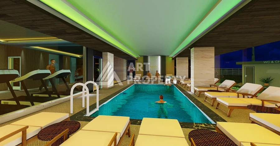 Апартаменты в роскошном комплексе с богатой инфраструктурой планировки 2+1, 80м2 - Ракурс 9