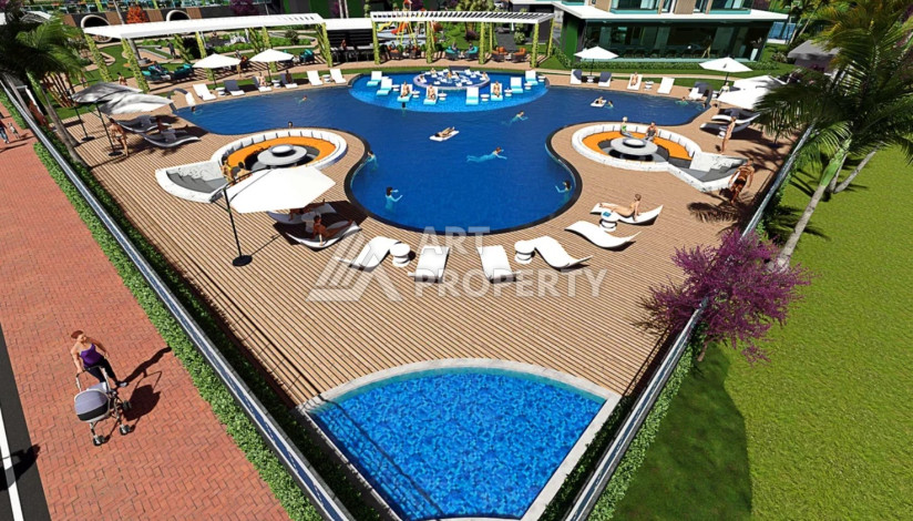 Апартаменты в роскошном комплексе с богатой инфраструктурой планировки 2+1, 80м2 - Ракурс 12